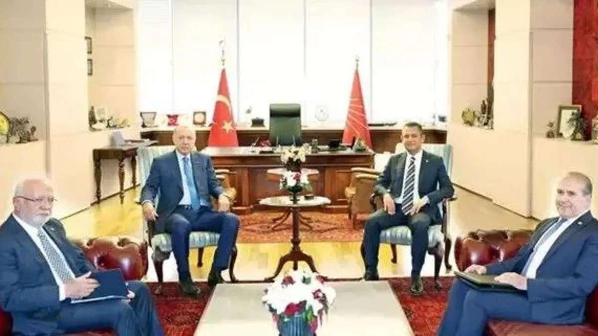 Tarihi zirvede özel mesaj özel hediye! CHP Genel Merkezi'nde Başkan Erdoğan'a özel oda