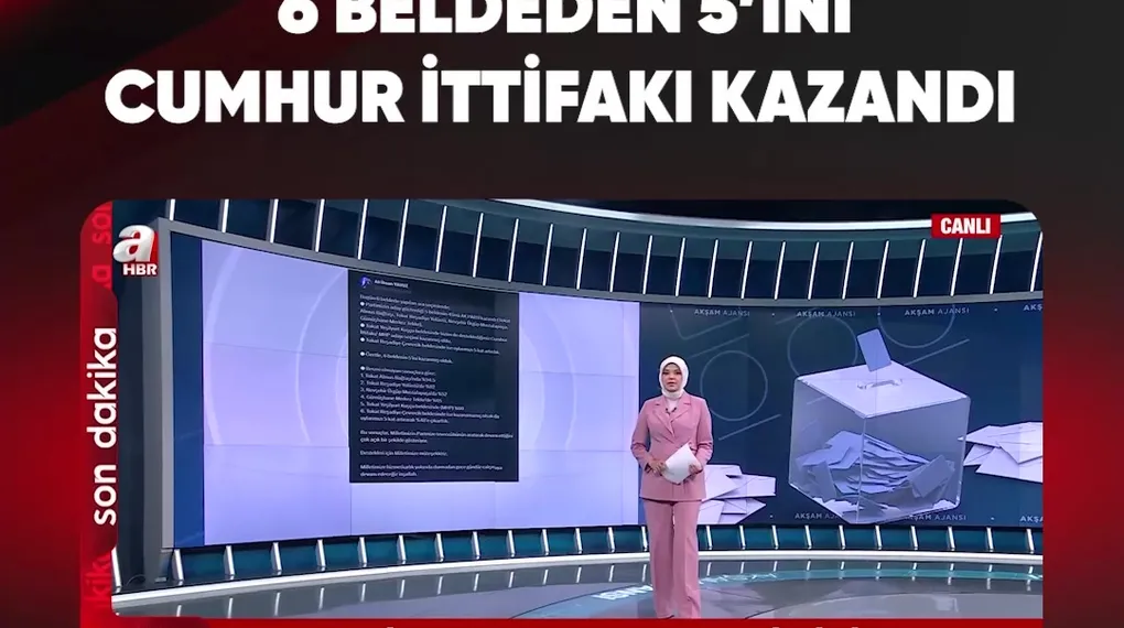 6 BELDEDEN 5'İNİ CUMHUR İTTİFAKI KAZANDI