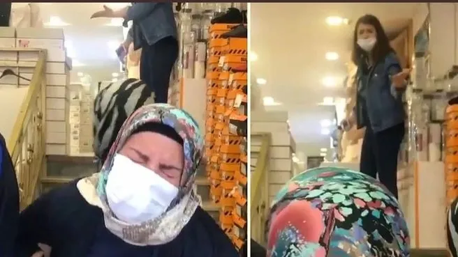 Ayakkabı için itilen anne, kızından değil görüntüyü çekenden şikayetçi oldu - 1