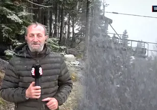Uludağ'a yılın ilk karı düştü
