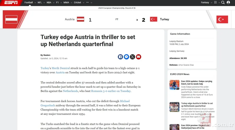 Dünya 'Bizim Çocuklar'ı konuşuyor! İşte Avusturya zaferinin manşetleri 12