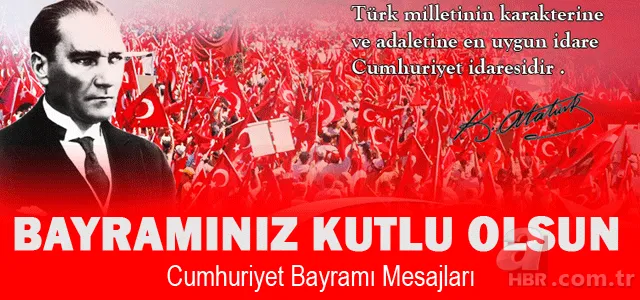 29 Ekim Cumhuriyet Bayramı kutlama mesajları ve sözleri! Resimli 29 Ekim kutlama mesajları! 15