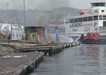 Pendik marinada panik yaratan yangın!