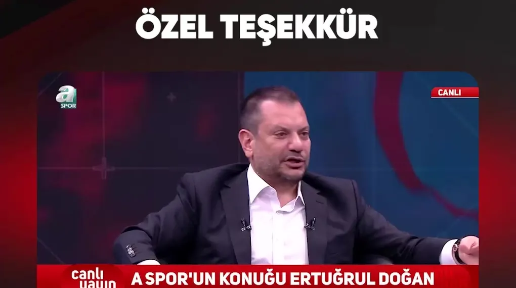 ERTUĞRUL DOĞAN'DAN ÖZEL TEŞEKKÜR