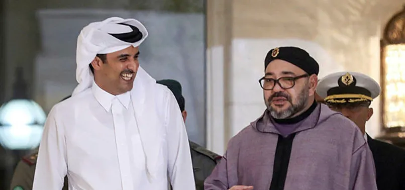 Fas Kralı'ndan Katar Emiri'ne "atkılı destek"