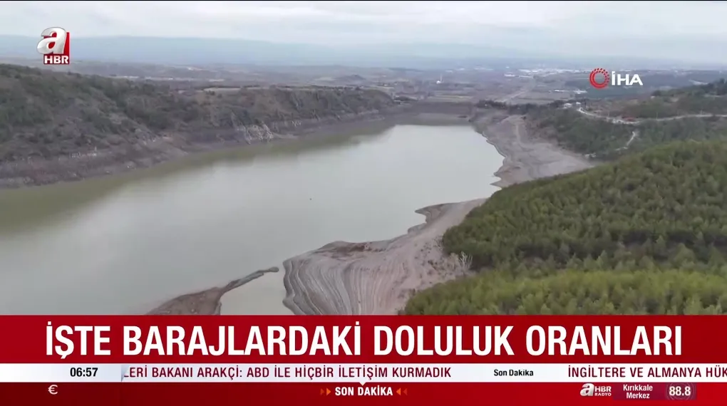 İşte barajlardaki doluluk oranları