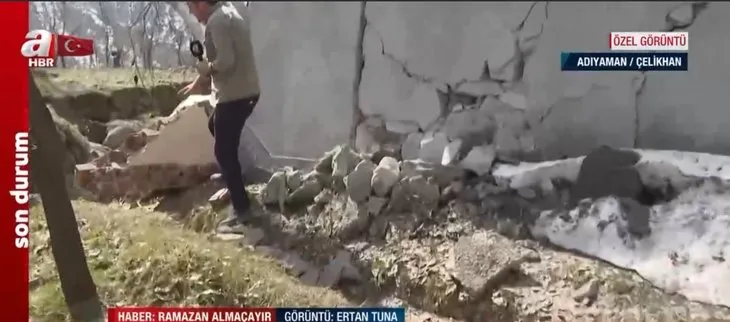 Adıyaman’daki Askerhan Köyü’nde depremin izleri! Köy 1 metre yükseldi