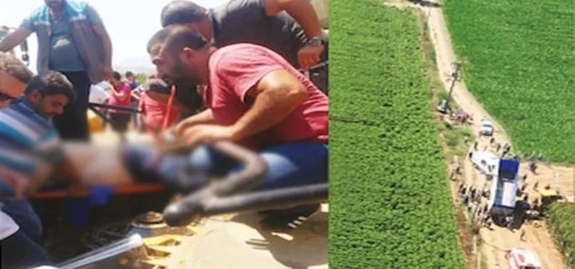 Bacaklarını biçerdövere kaptıran tarım işçisi tarlada ameliyat edildi