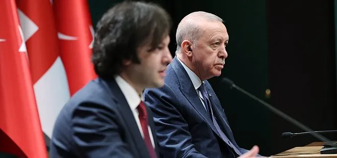 Başkan Erdoğan ile Gürcistan Başbakanı Kobakhidze açıklamalar: Gürcistan’la ticaret hedefimiz 5 milyar dolar