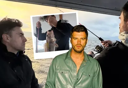 Dev balık oltaya takıldı!