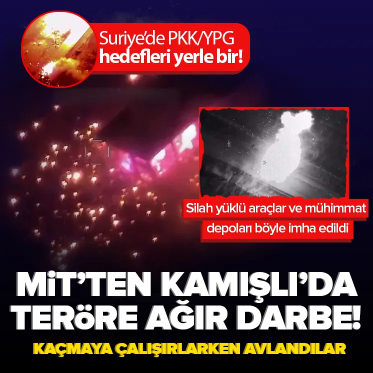 MİT’ten PKK/YPG’ye Suriye/Kamışlı’da operasyon