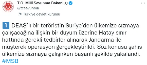 Son dakika: İnterpol tarafından kırmızı bültenle aranan DEAŞ'lı terörist Türkiye sınırında yakalandı - 2