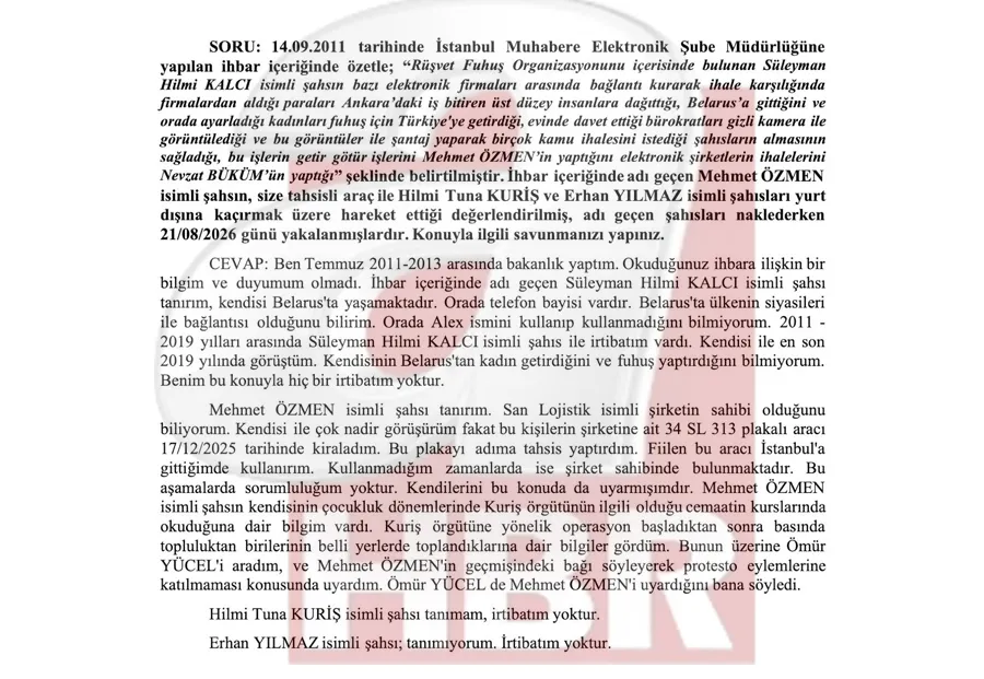 Bin TL'lik “çakarlı” araç sözleşmesi! İdris Naim Şahin'in çelişkili ifadesi ahaber.com.tr'de: “Tanımam” dedi ama kritik 4 ismi tanıdı - 3