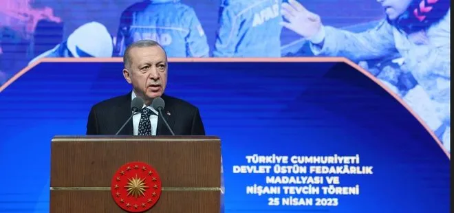 Başkan Erdoğan duyurdu: 55 bin kişiye Devlet Üstün Fedakarlık Madalyası