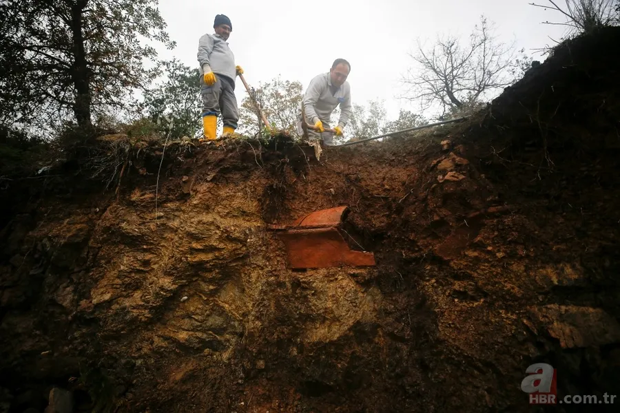 Bodrum'da "lahit mezar" selle ortaya çıktı 1