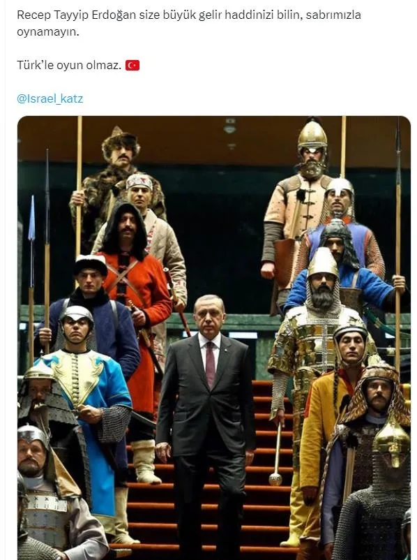 İsrailli Bakan Katz’dan Başkan Erdoğan’a ölümle tehdit: Sonun Saddam gibi olur | Türkiye’den peş peşe tepkiler