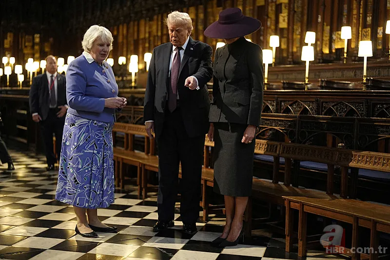 İngiltere ziyaretinde Melania Trump'tan dikkat çeken mesaj! Şapkasıyla verdi 11
