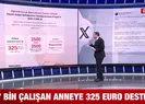 7 bin çalışan anneye 325 euro destek