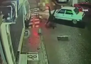 Tekirdağ'da feci kaza kamerada