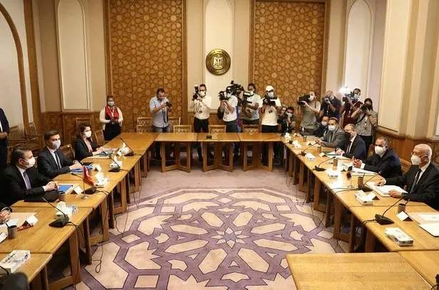 Son dakika: 8 yıl sonra bir ilk! Türkiye- Mısır görüşmesi başladı - 1