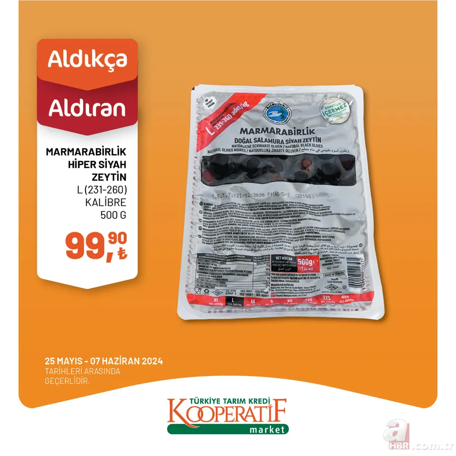 Tarım Kredi Market 1 Haziran indirim kataloğu yayınlandı! TK’da bu hafta 1KG Tarsüt Tereyağı 1KG 265,00 TL, 1 KG Tarsüt Tost Peyniri 175,00 TL, TK Süt 20,00 TL… 15