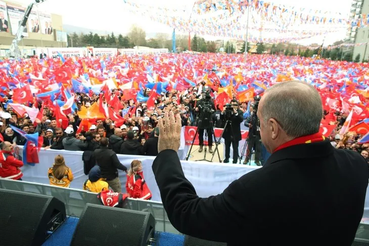 Başkan Erdoğan'ın Malatya mitinginden dikkat çeken kare