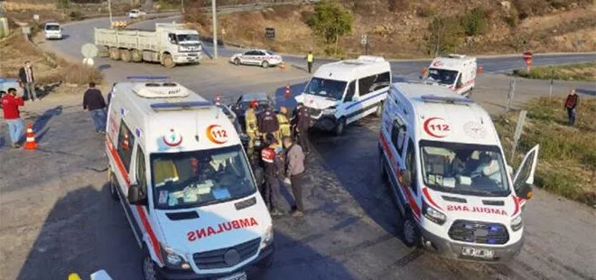 Bursa’da minibüs ile otomobil çarpıştı: 7 yaralı