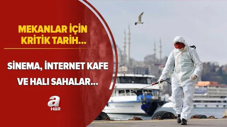 Son dakika: Sinema, İnternet kafe ve halı sahalar ne zaman açılacak? Mekanlar yarın açılacak mı? Genelge...