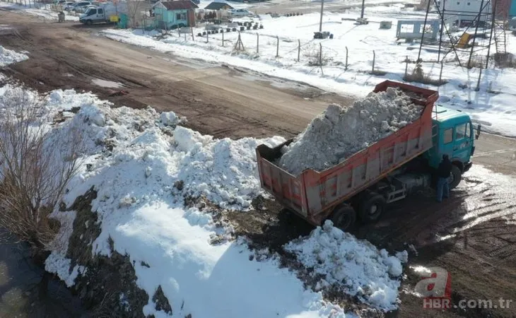 Tuz Gölü’nde kuraklık: 2 bin 500 kamyon kar taşındı! Son 20 yılın en yüksek kar yağışı!