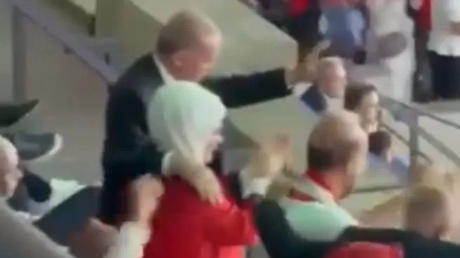 İşte Başkan Erdoğan’ın gol sevinci!