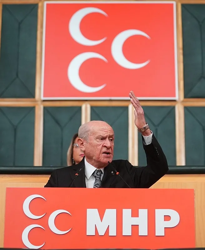 Bahçeli konuşmasının sonunda ekonomik verileri de yorumladı (AA)