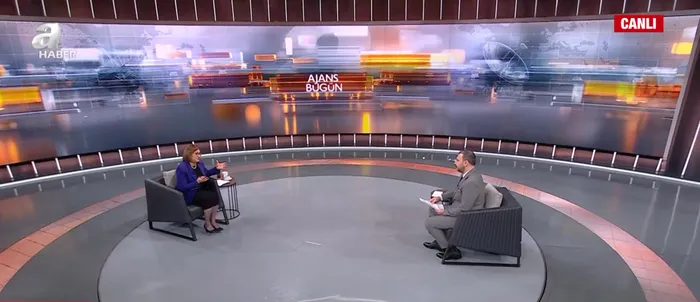 Gaziantep Büyükşehir Belediye Başkanı Fatma Şahin A Haber'de (Ekran görüntüsü)