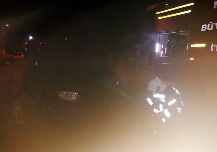 Manisa’da şoke eden olay: Kardeşinin aracını benzin dökerek böyle ateşe verdi