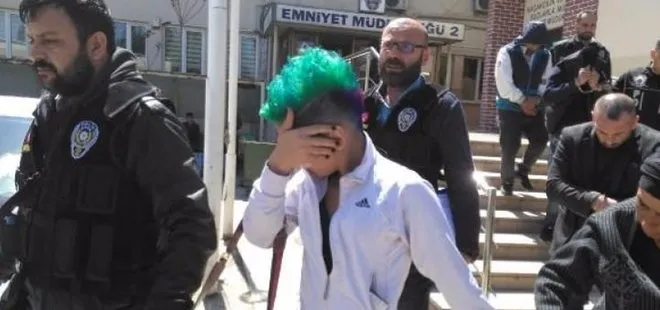 Yeşil saçlı kız’a uyuşturucu gözaltısı