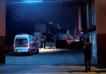 Tuzla'da korkutan gemi yangını