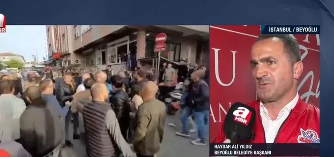 PKK destekçilerinden AK Partili Beyoğlu Belediye Başkanı Haydar Ali Yıldız’a saldırı! O anları A Haber’de anlattı: Bayraktan rahatsız oluyorlar