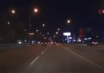 Şerit ihlali böyle kaza getirdi...