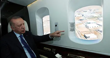 Başkan Erdoğan 26 yeni fabrikayı havadan inceledi! Tören öncesi sürpriz ziyaret