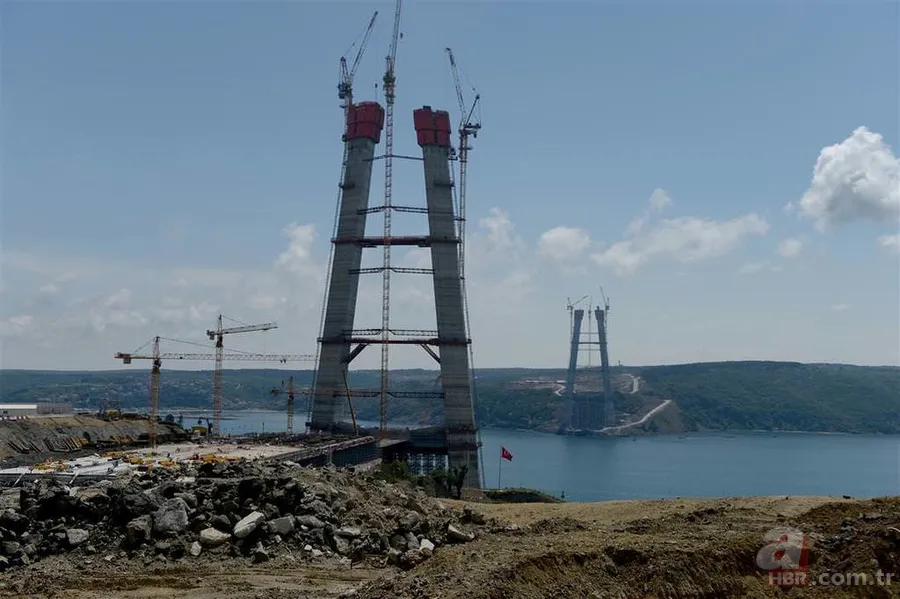 3. Boğaz Köprüsü'nün inşaatında bir yıl geride kaldı 2