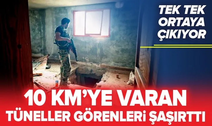 Terör örgütü PKK/YPG’nin Tel Abyad’da kazdığı tüneller tek tek ortaya çıkıyor!