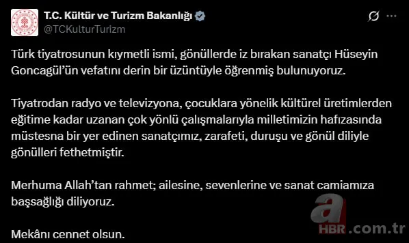 Usta sanatçı Hüseyin Goncagül vefat etti! Hüseyin Goncagül kimdir, kaç yaşındaydı, neden öldü? 2