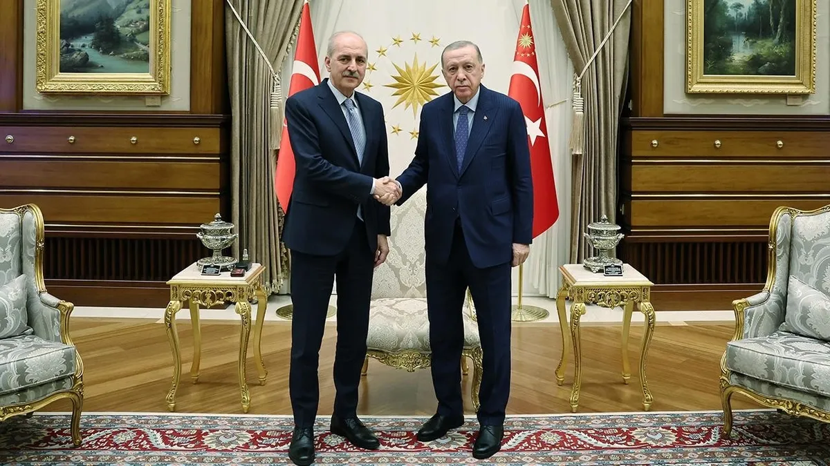 Başkan Erdoğan Meclis Başkanı Kurtulmuş ile bir araya geldi