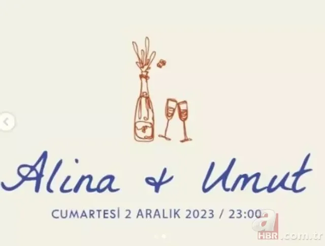 Alina Boz ile Umut Evirgen’in düğün davetiyesi şaşırttı 4