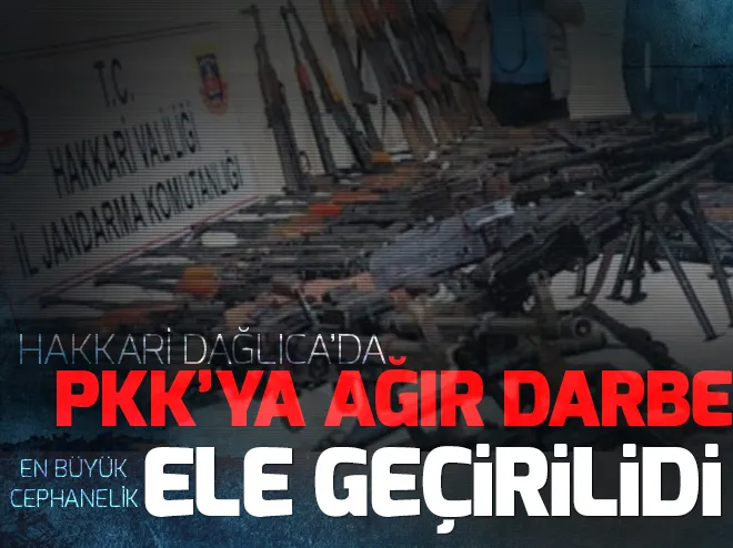 PKK’ya ağır darbe! En büyük cephaneliği ele geçirildi