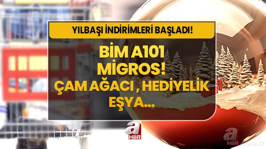 BİM, A101, Migros Yılbaşı kataloğu yayınlandı! İNDİRİMLER BAŞLADI! Çam ağacı, süslemeler, hediyelik eşya... 1