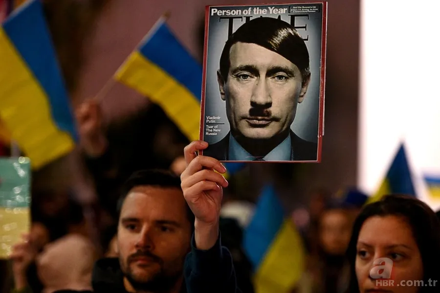 Putin'in katıldığı kutlamalara damga vuran pankart! Gizemli Z değişti 24