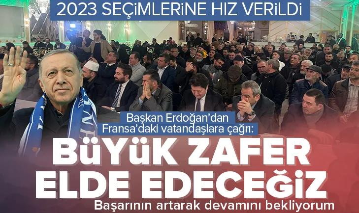 Başkan Erdoğan Lyondaki Türk vatandaşlara seslendi