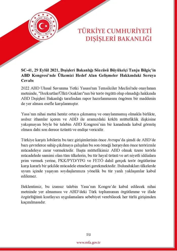 SON DAKİKA HABERİ: Türkiye'den ABD'ye "Ülkü Ocakları" tepkisi - 2