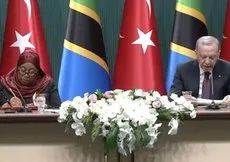 Tanzanya Cumhurbaşkanı Ankara’da! Başkan Erdoğan, Samia Suluhu Hassan ortak basın toplantısı düzenliyor