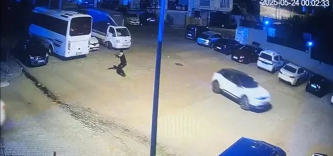Kağıthane'de kalaşnikoflu saldırı kamerada